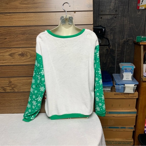 Peanuts Snoopy Christmas fuzzy top size XL 15/17 - Picture 5 of 7